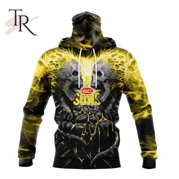 AFL Gold Coast Suns Special Skull Art Design Hoodie