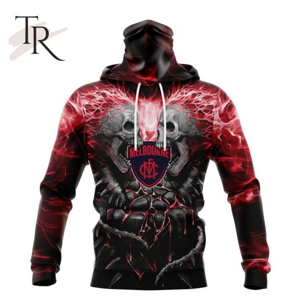 AFL Melbourne Football Club Special Skull Art Design Hoodie