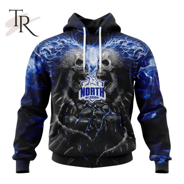 AFL North Melbourne Football Club Special Skull Art Design Hoodie