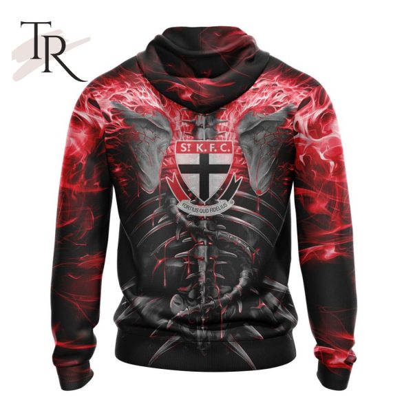 AFL St Kilda Football Club Special Skull Art Design Hoodie