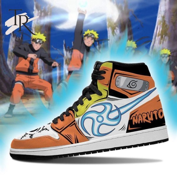 Naruto Rasenshuriken Air Jordan 1, High Top Anime Shoes For Fans