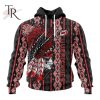 NHL Calgary Flames Special Skull Native Design Hoodie