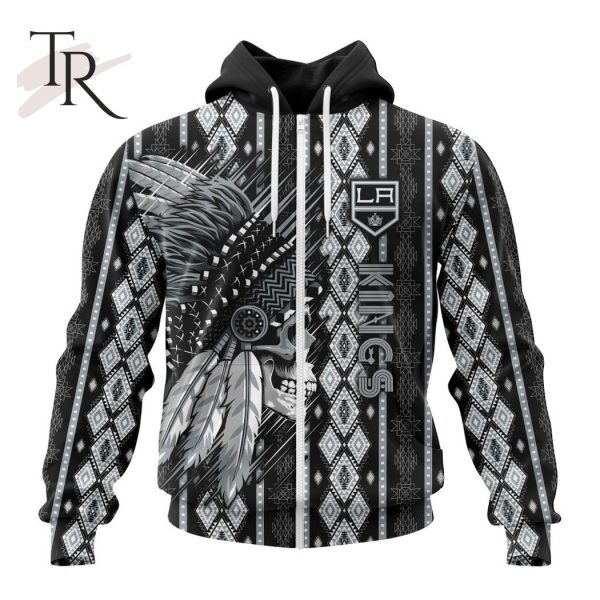 NHL Los Angeles Kings Special Skull Native Design Hoodie