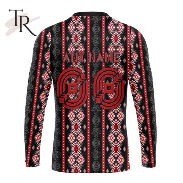 NHL New Jersey Devils Special Skull Native Design Hoodie