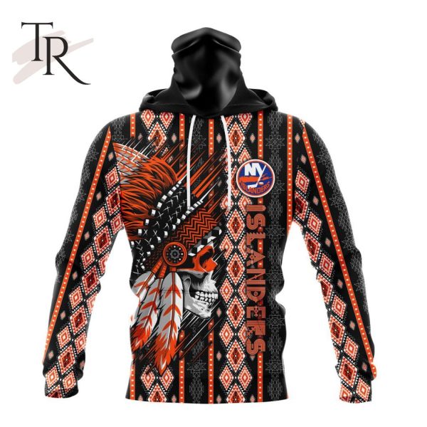 NHL New York Islanders Special Skull Native Design Hoodie