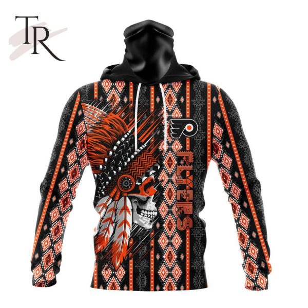 NHL Philadelphia Flyers Special Skull Native Design Hoodie