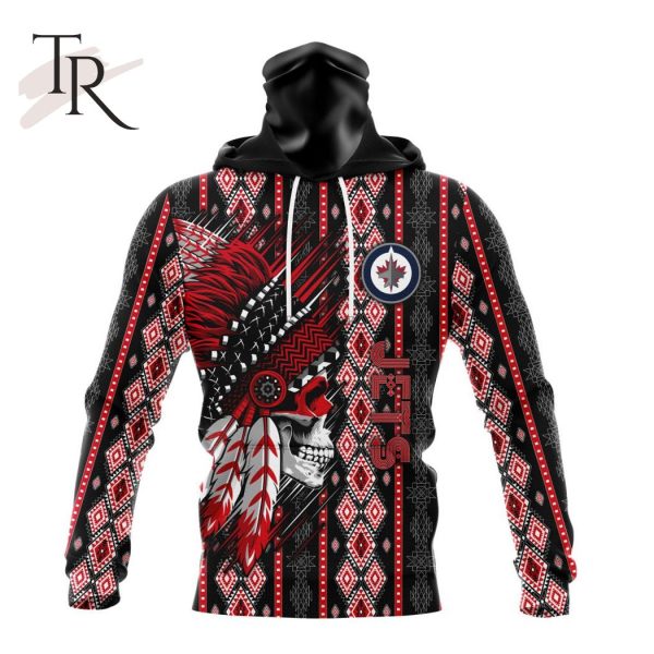 NHL Winnipeg Jets Special Skull Native Design Hoodie