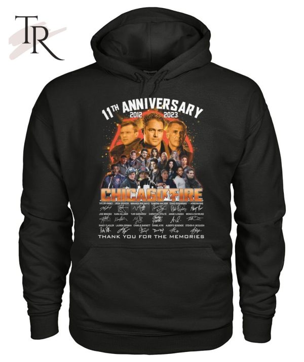 11th Anniversary 2013 – 2023 Chicago Fire Signature Thank You For The Memories Unisex T-Shirt