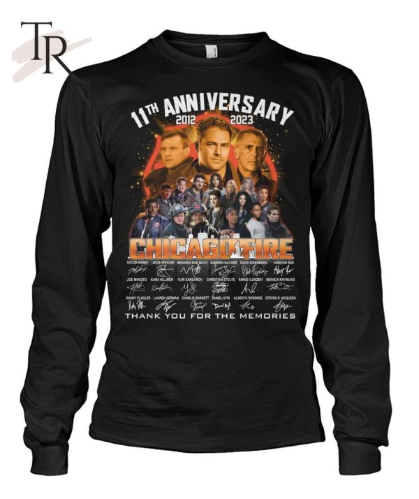 11th Anniversary 2013 – 2023 Chicago Fire Signature Thank You For The Memories Unisex T-Shirt