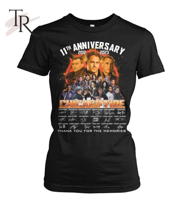 11th Anniversary 2013 – 2023 Chicago Fire Signature Thank You For The Memories Unisex T-Shirt