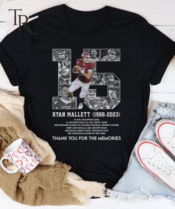 35 Years Of Ryan Mallett 1988 – 2023 Thank You For The Memories T-Shirt