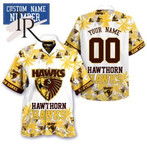 Personalized Hawthorn Hawks Hawaiian Shirt
