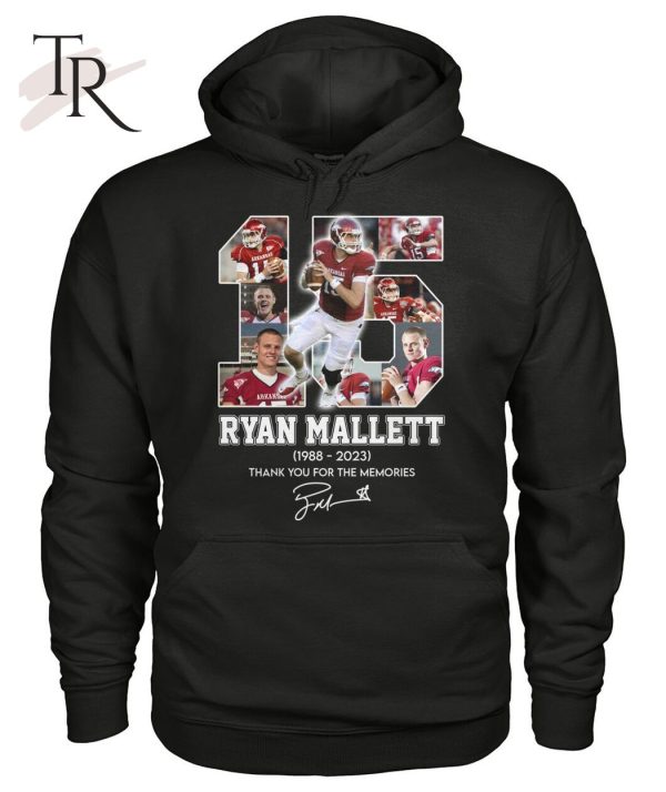 15 Ryan Mallett 1988 – 2023 Thank You For The Memories T-Shirt