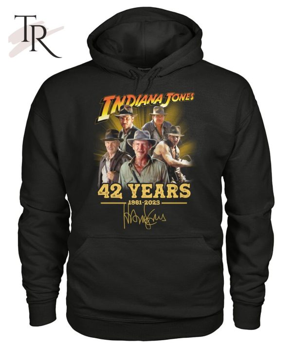 Indiana Jones 42 Years 1981 – 2023 Signature T-Shirt