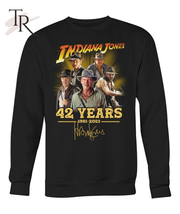 Indiana Jones 42 Years 1981 – 2023 Signature T-Shirt