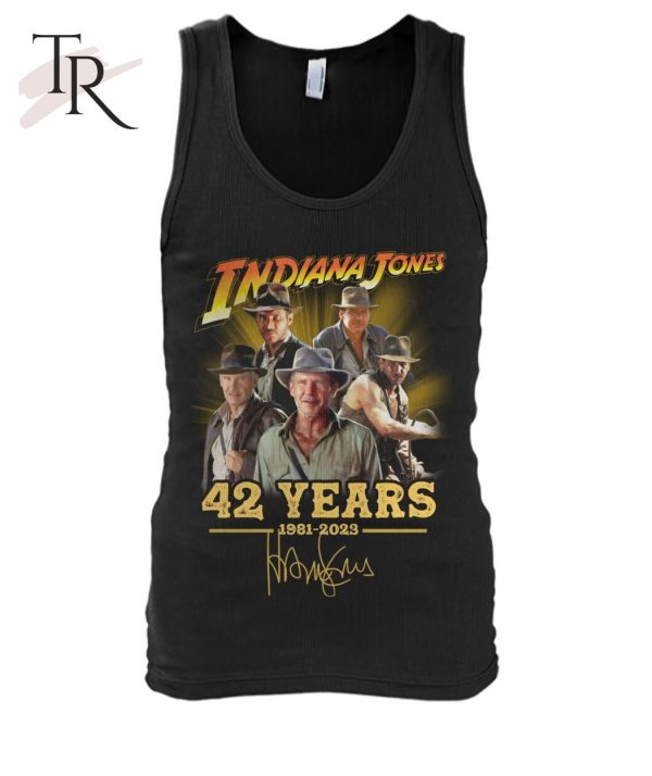 Indiana Jones 42 Years 1981 – 2023 Signature T-Shirt