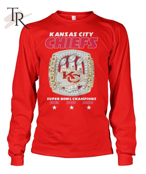 Kansas City Chiefs Super Bowl Champions 1969 And 2019 And 2022 T-Shirt