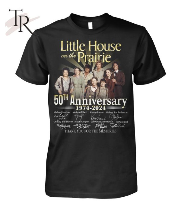 Little House On The Prairie 50th Anniversary 1974 – 2024 Thank You For The Memories T-Shirt