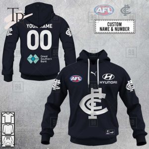 Carlton Blues AFL Personalized Boxers - Midtintee