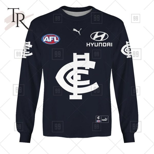 Personalized Home Guernsey 2023 AFL Carlton Blues Hoodie