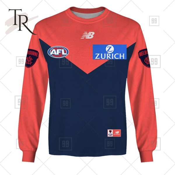 Personalized Home Guernsey 2023 AFL Melbourne Demons Hoodie