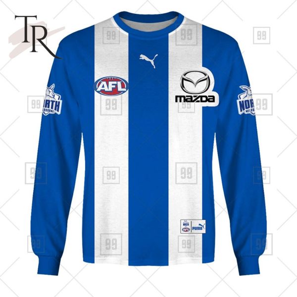 Personalized Home Guernsey 2023 AFL North Melbourne Kangaroos Hoodie