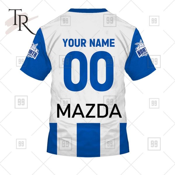 Personalized Home Guernsey 2023 AFL North Melbourne Kangaroos Hoodie