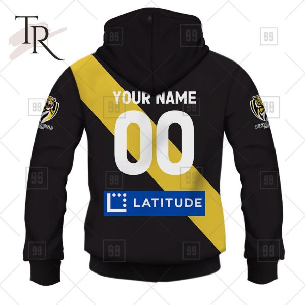 Personalized Home Guernsey 2023 AFL Richmond Tigers Hoodie