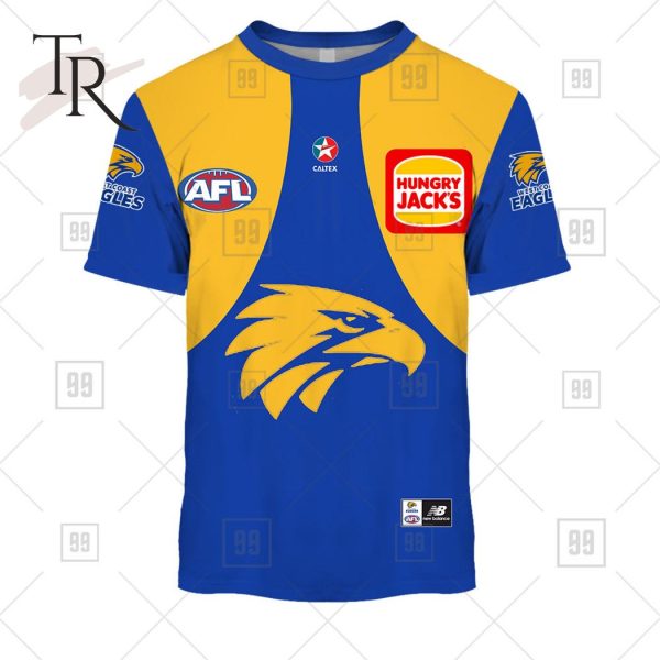 Personalized Home Guernsey 2023 AFL West Coast Eagles Hoodie