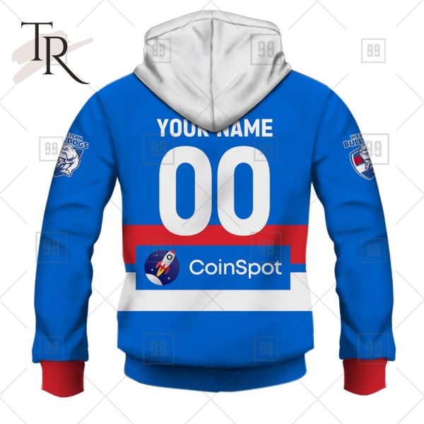 Personalized Home Guernsey 2023 AFL Western Bulldogs Hoodie