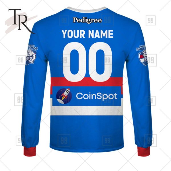 Personalized Home Guernsey 2023 AFL Western Bulldogs Hoodie