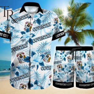 Leicester Tigers Floral Hawaiian Shirt And Beach Shorts