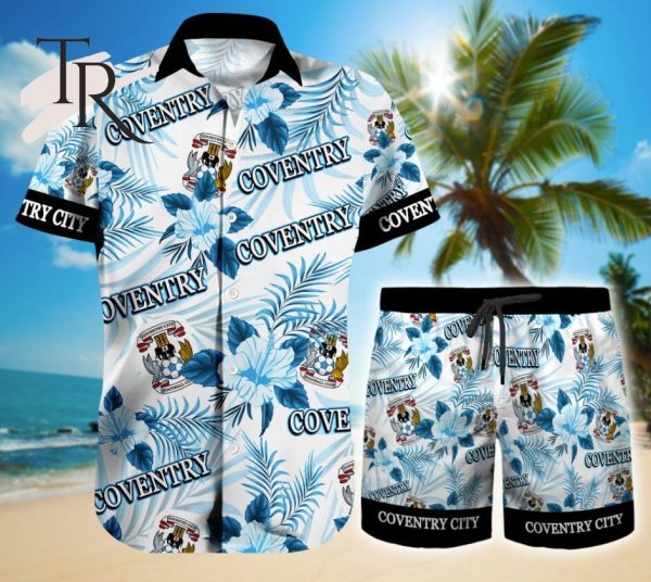 Coventry City  Floral Hawaiian Shirt And Beach Shorts