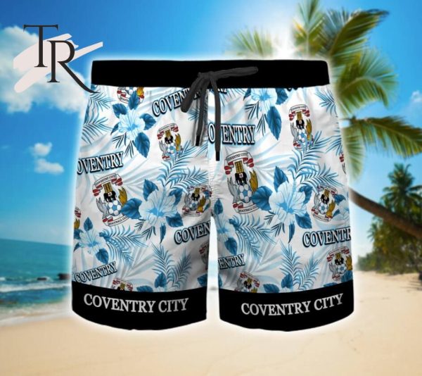 Coventry City  Floral Hawaiian Shirt And Beach Shorts