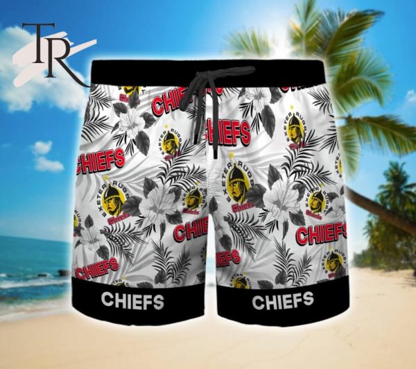 Exeter Chiefs Floral Hawaiian Shirt And Beach Shorts