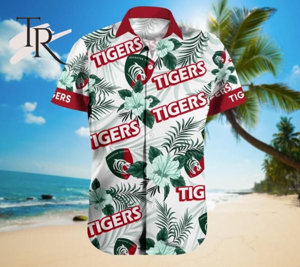 Leicester Tigers Floral Hawaiian Shirt And Beach Shorts