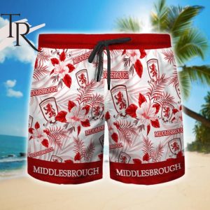 Middlesbrough F.C.  Floral Hawaiian Shirt And Beach Shorts