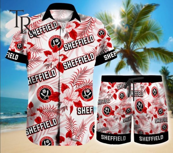 Sheffield United F.C. Floral Hawaiian Shirt And Beach Shorts