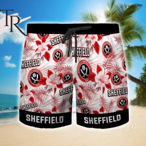 Sheffield United F.C. Floral Hawaiian Shirt And Beach Shorts