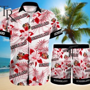 Coventry City  Floral Hawaiian Shirt And Beach Shorts