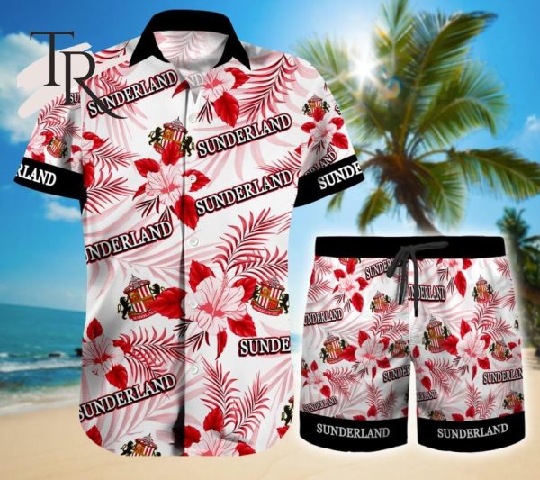 Sunderland A.F.C. Floral Hawaiian Shirt And Beach Shorts