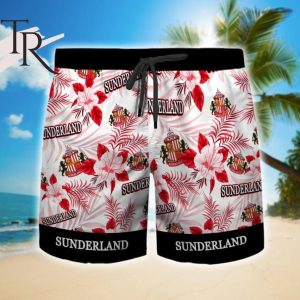 Sunderland A.F.C. Floral Hawaiian Shirt And Beach Shorts