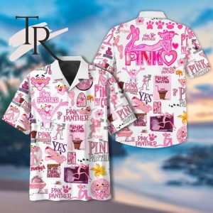 Pink Fanther Button Up Hawaiian Shirt