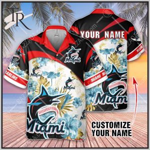 Personalize MLB Miami Marlins Hawaiian Shirt, Summer style