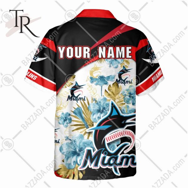 Personalize MLB Miami Marlins Hawaiian Shirt, Summer style