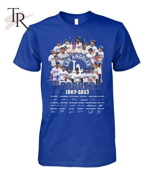 Los Angeles The Dodgers 1883 – 2023 Signature T-Shirt