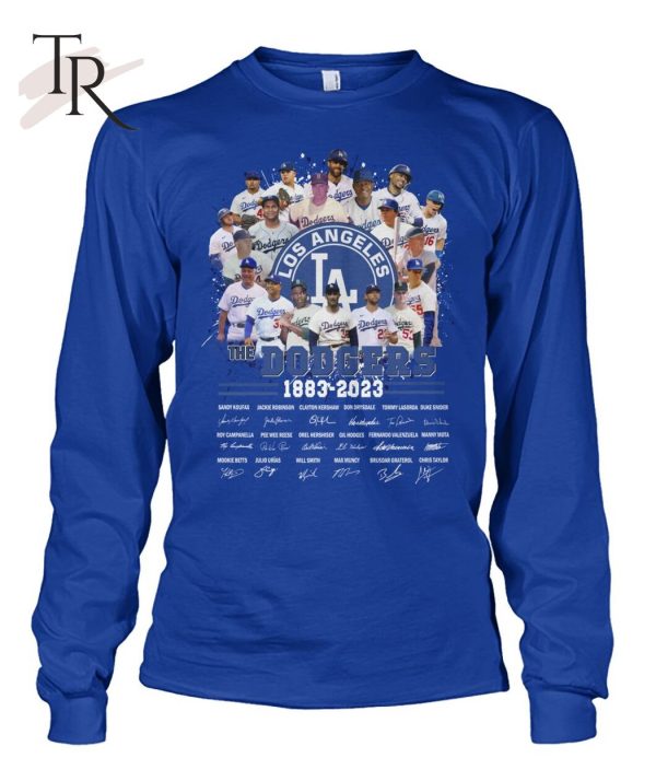 Los Angeles The Dodgers 1883 – 2023 Signature T-Shirt