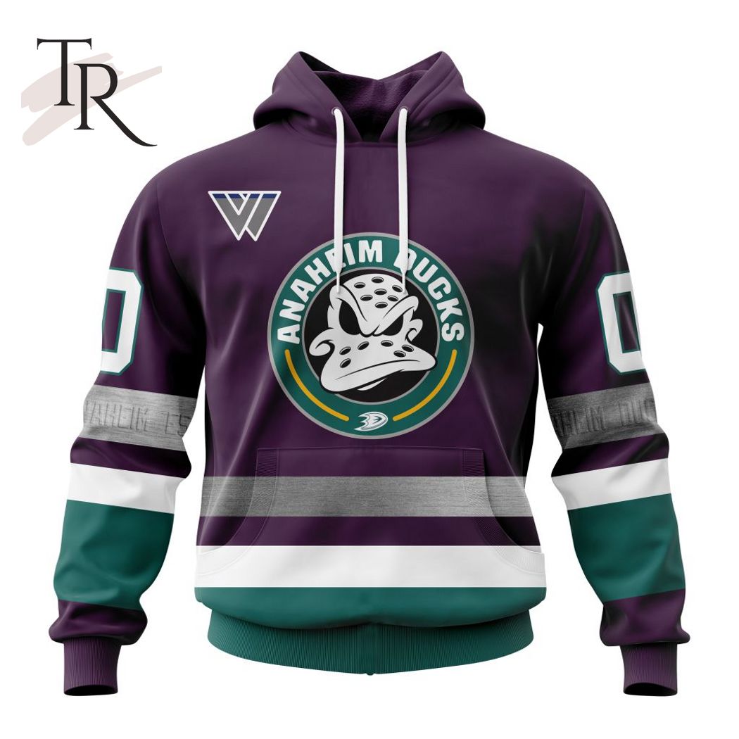 Custom NHL Anaheim Ducks Unisex With Retro Concepts Shirt Hoodie