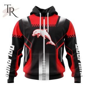 NRL Dolphins Special Motocross Design Hoodie