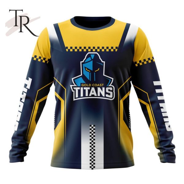NRL Gold Coast Titans Special Motocross Design Hoodie